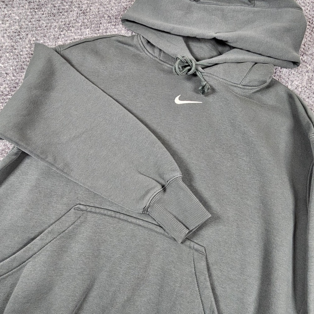 Nike Sportswear Center Swoosh Pullover Hoodie Sweatshirt Small Logo‎ Pockets